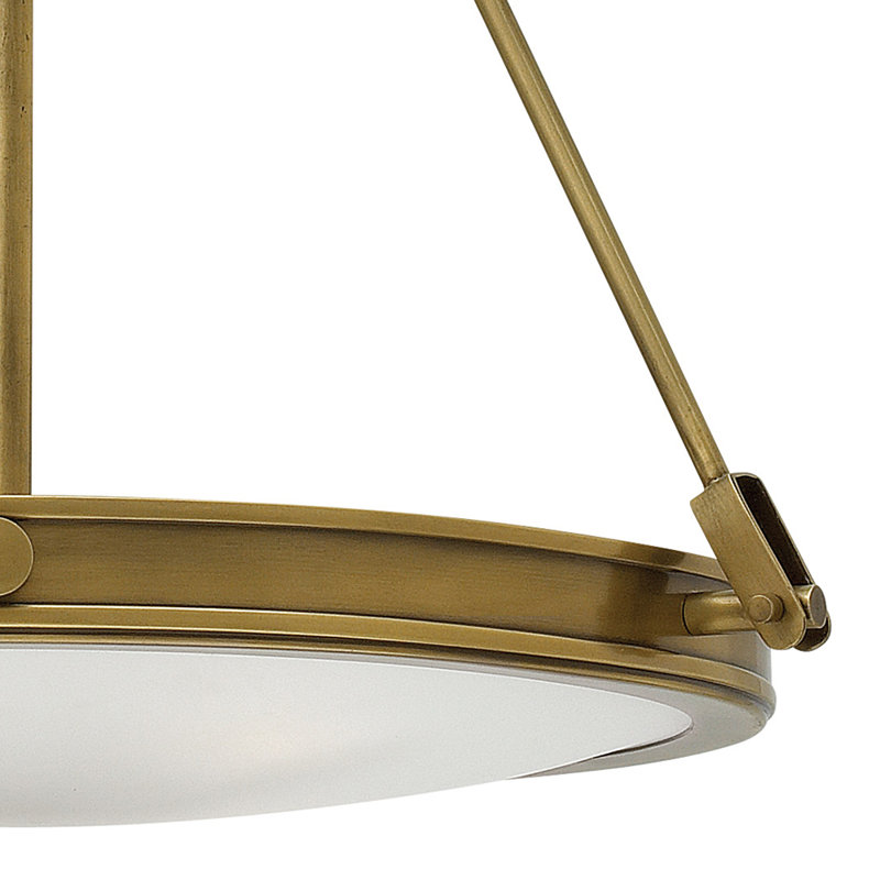 Collier 4-Light Bowl Pendant, Heritage Brass