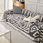 Boho Chenille Multiple Sizes Triangle Plaid Sectional Cushion Slipcover-69658261-69658249
