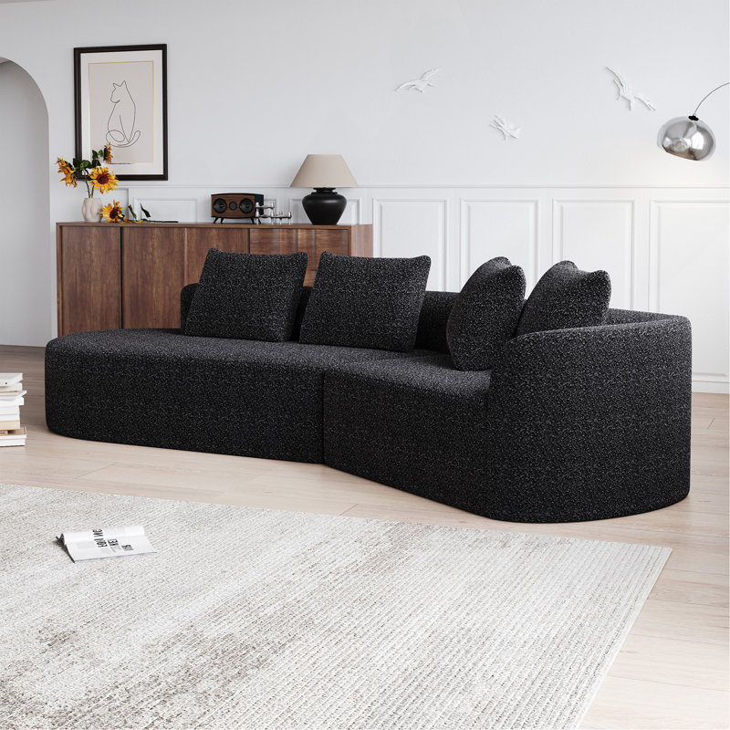 Canapé modulaire surdimensionné Modern, Noir