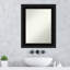 Miroir de salle de bain mural noir non biseauté Parlor-296871214