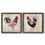 Pecking l'ordre I - ensemble de 2 peintures sur toile encadrées-1715453256-1715453252
