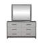 Commode 6 tiroirs et miroir Maddison