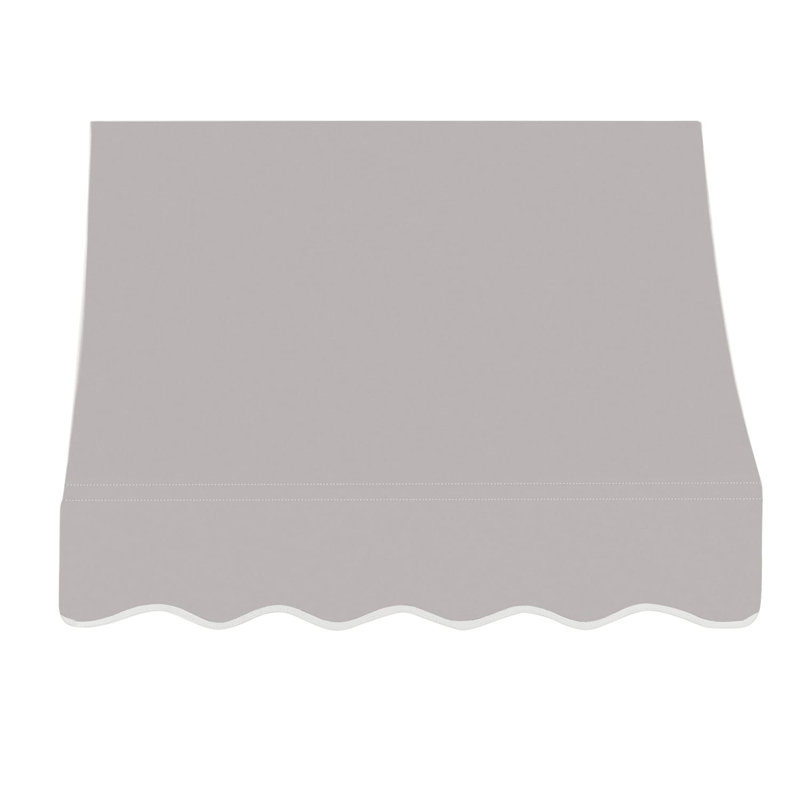 Awntech Nantucket Acrylic Fabric Fixed Awning, 44" H x 88.5" W x 36" D, Gray
