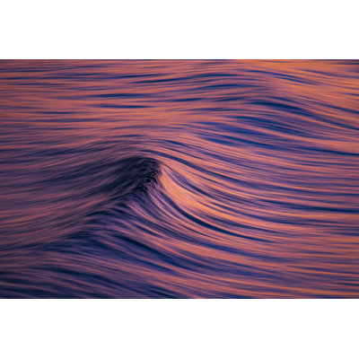 Long Exposure Of Ocean Surface by Philip Thurston - Wrapped Canvas Print