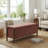 Multifunctional Chenille Storage Bench with Cylindrical Solid Wood Legs-304230506