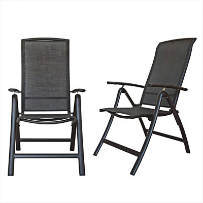 Ensemble de 2 chaises de patio pliantes