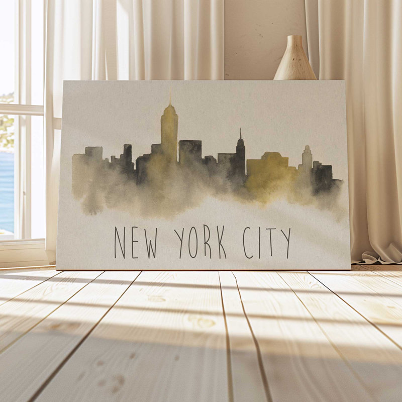 New York City Haze, H 12 po x l 18 po, Toile tendue, Toile tendue
