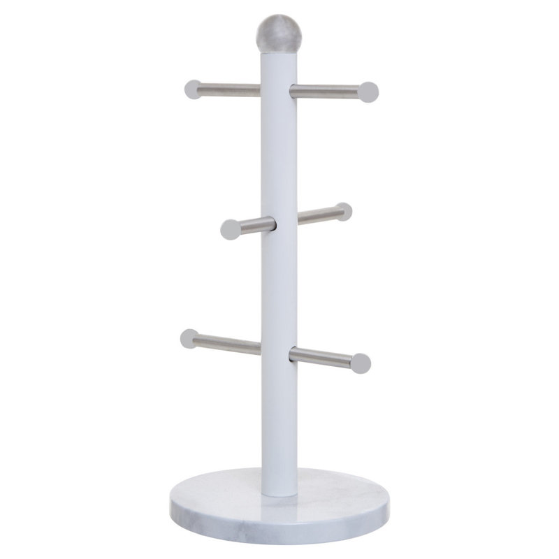 Fogleman Stainless Steel Mug Tree, Grey