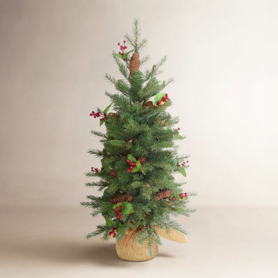 Nordic Flocked 3' Pre-Lit Spruce Christmas Tree