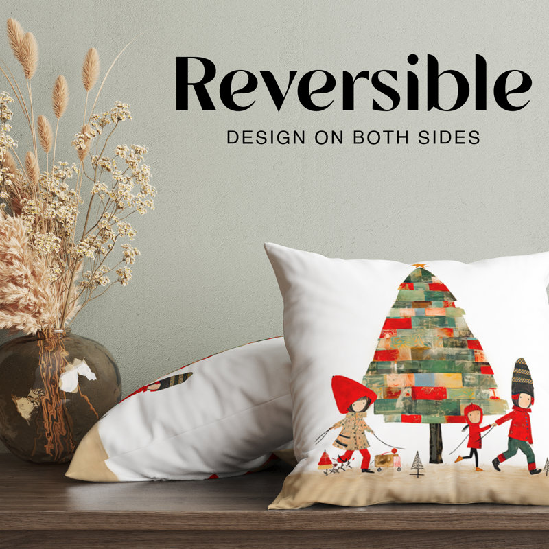Housse de coussin Family Christmas Holiday, H 16 po x l 16 po