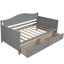Lit de jour simple en bois avec 2 tiroirs-1271561045
