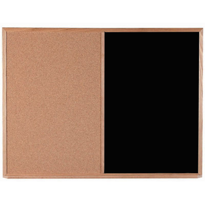 Combination Wall Mounted Chalkboard / Bulletin Board