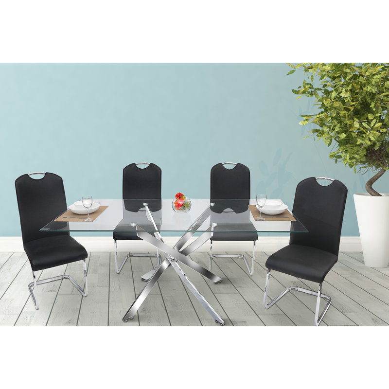 Ensemble repas pour 6 personnes Montes, 7, Noir