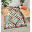 Tapis turquoise / rouge Pittsfield Southwestern-15739870
