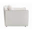 Chaise en chenille beige avec oreiller Yolanda