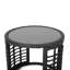 Table d'appoint - élément gris, profondeur de 17,83 po x largeur 16,38 po, table de comptoir à boissons, l 17,93 po de largeur, H 11,98 lb, bureau de placement-844346442