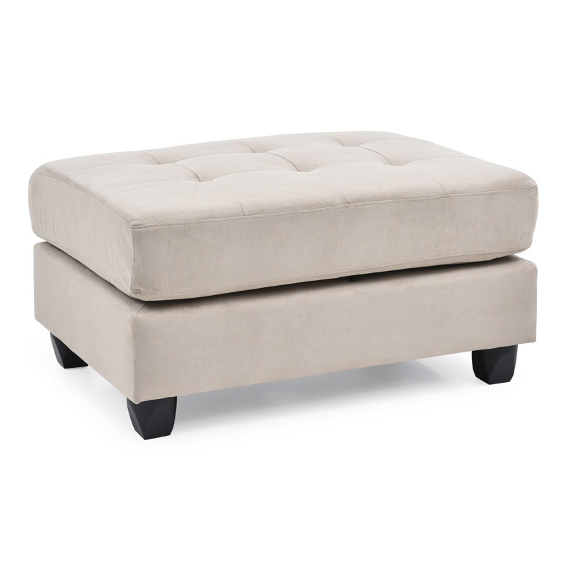 Repose-pieds, Tissu - Beige