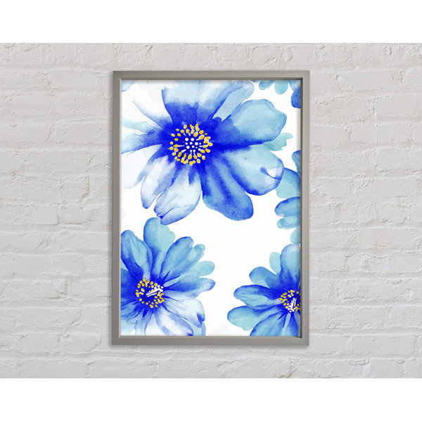 Bright Star Stunning Blue Petals - Single Picture Frame Art Prints on ...