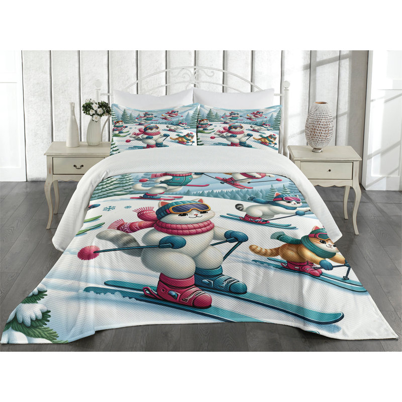 Polyester Coverlet, King Coverlet + 2 Standard Shams
