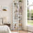 Brenya 8-Tier Thin and Tall Bookshelf with Open Adjustable Shelf-562450329