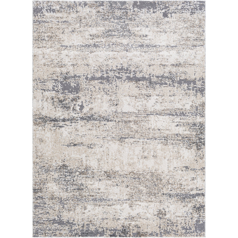 Tapis gris/zone kaki abstract Aderyn, Rectangle 2 pi x 3 pi