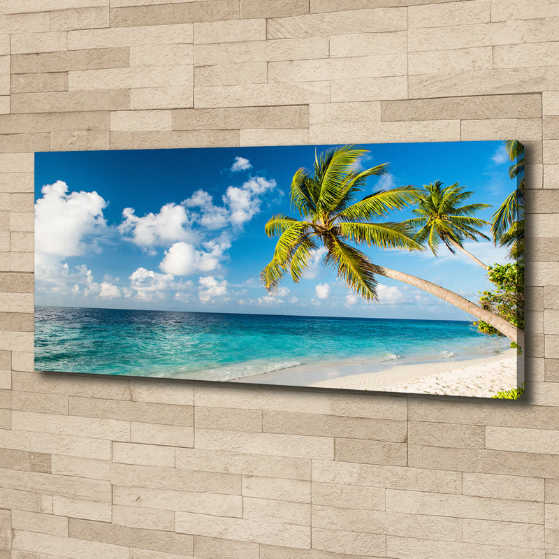 Maldives Beach 1 Piece Wall Art on Canvas
