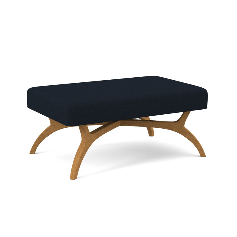 Ansel Upholstered Bench, Amber, Margaret Ebony