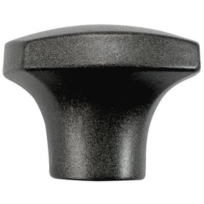Laurey 1 1/2" Square Knob - Aventura - Matte Grey