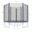 Songmics 244cm Round Backyard Trampoline with Safety Enclosure