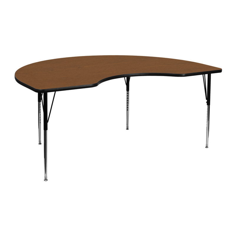 Table d'activité à hauteur ajustable Goddard, Chêne, P 48 po x l 72 po x H 22,25 po à 30,25 po