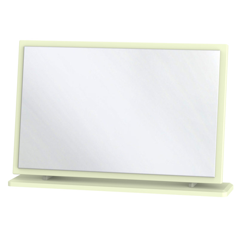 Fully Assembled Grety Dresser Mirror, Cream