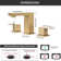 2-handle Bathroom Faucet with Drain Assembly