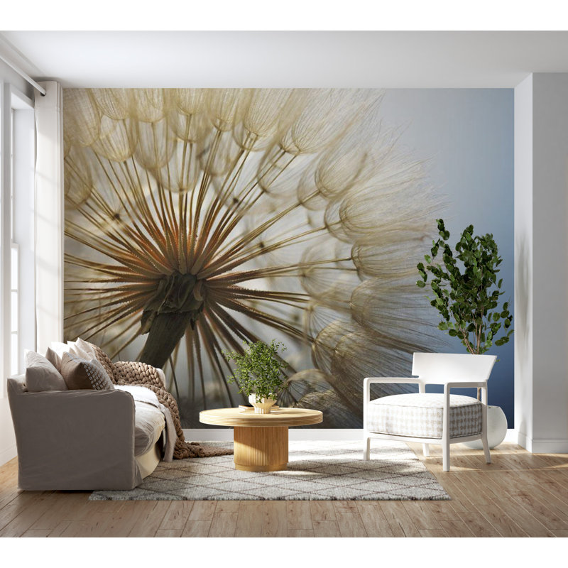 Floral Wall Mural, 82" L x 118" W