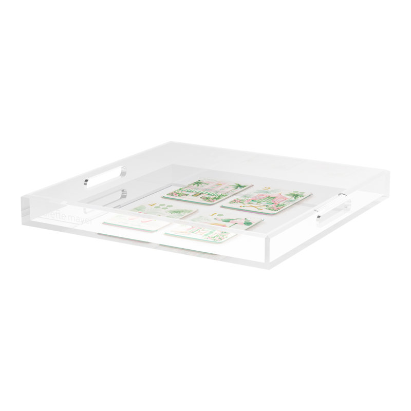 Decorative Tray, 2" H x 18" W x 18" D