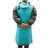 No Pattern Linen Bib Apron