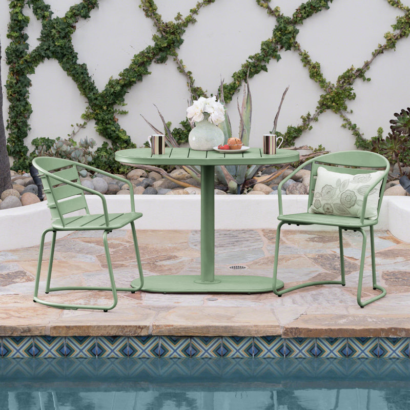 ENSEMBLE BISTRO DE Santa Santa Monica - vert foncé mat, Vert foncé
