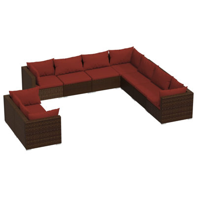 Ensemble de conversation modulaire 9 pièces