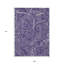 Tapis lavable mauve 9 pi x 12 pi lavande et argent