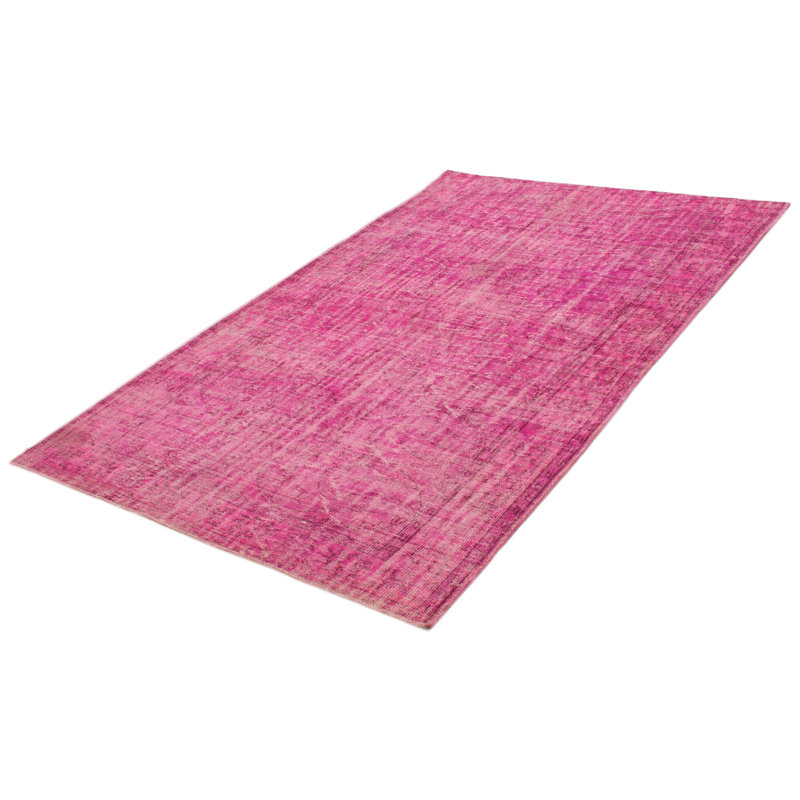 Tapis transitionnel de couleur rose 6 pi 5 po x 10 pi 1 po