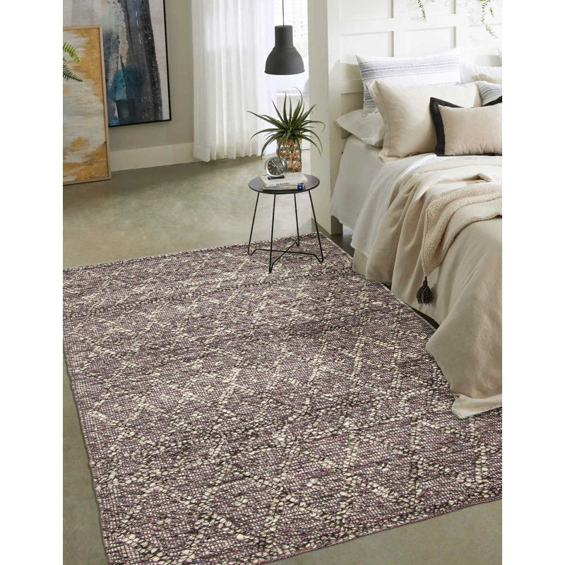 Tapis unique en laine nouvel âge brun Iagulli 5 pi x 7 pi 10 po Iagulli