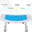 Tabouret de salle de bain pour personnes âgées, blessées et enceintes