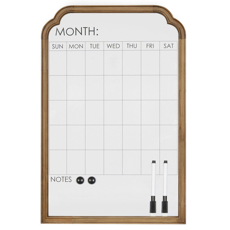 Farmhouse Whiteboard with Wood Frame 24x36in