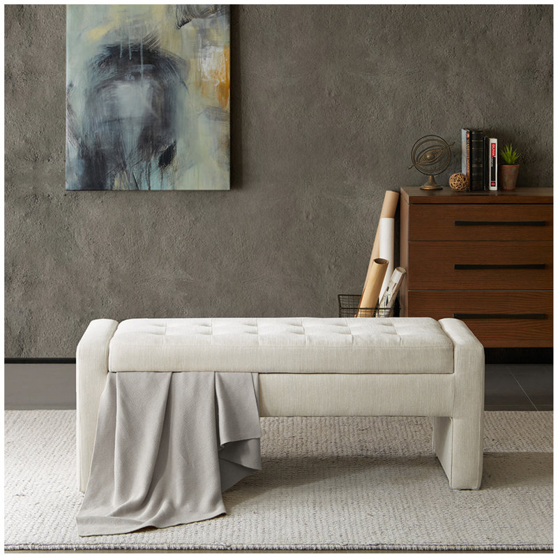 Banc de rangement à fermeture douce