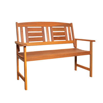 Abdulhadi Hawkshead 2 Seater Outdoor Wooden Garden Patio Bench