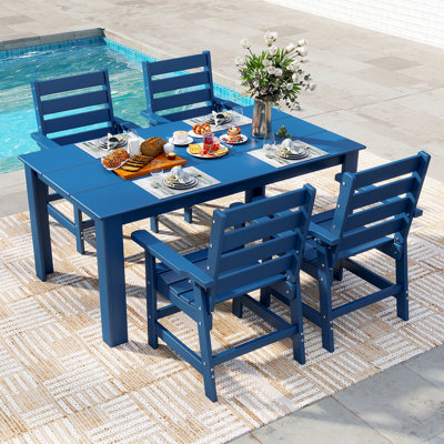 5-Piece HDPE Patio-Dining-Set