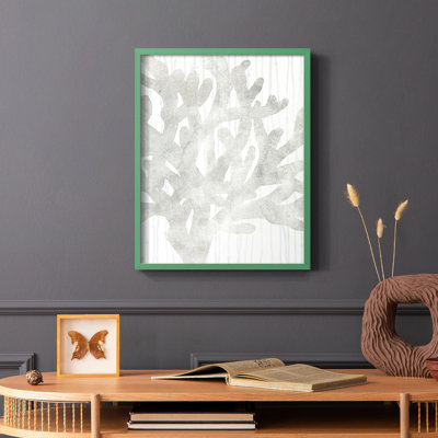 «Quiet Coral I», reproduction encadrée - bois massif
