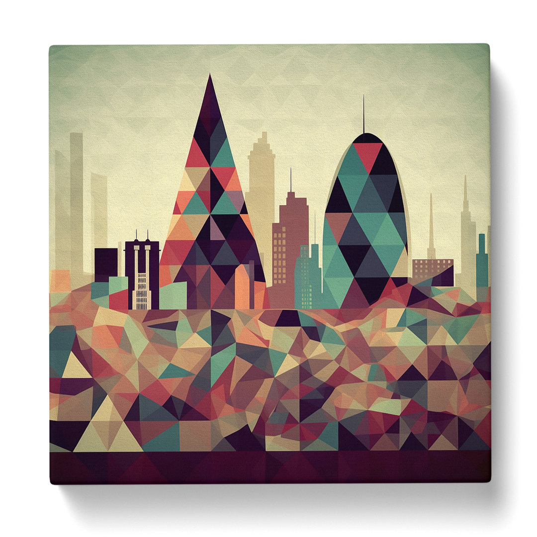 Stadt London Geometrisch - Druck