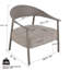Ensemble de chaises d'appoint 2 pièces avec table basse Modern-1096036533