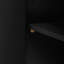 Buffet noir avec rangement fonctionnel et décoration à rayures verticales de style moderne-2101489440-2101489441