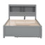 Lit plateforme double avec lit gigogne, tiroirs et prises USB-281324110-278220074